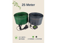 25 m elektrischer Schneckenzaun Komplettset mit Netzteil Base und Tester