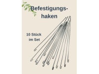 Verzinkte Stahl-Befestigungshaken 3 mm für Schneckenzaun im 10er-Set