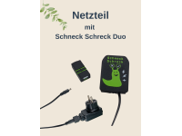 Netzteil mit Schneck Schreck Duo für elektrischen Schneckenzaun