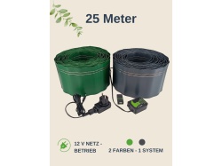 25 m elektrischer Schneckenzaun Komplettset mit Netzteil Base und Tester