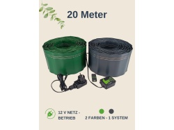 20 m elektrischer Schneckenzaun Komplettset mit Netzteil Base und Tester
