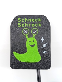 Draufsicht auf Schneck Schreck Impulsgeber mit Schneckenmotiv