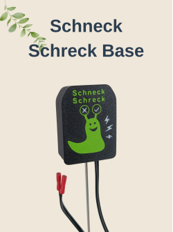Schneck Schreck Base als Steuereinheit für elektrischen Schneckenzaun