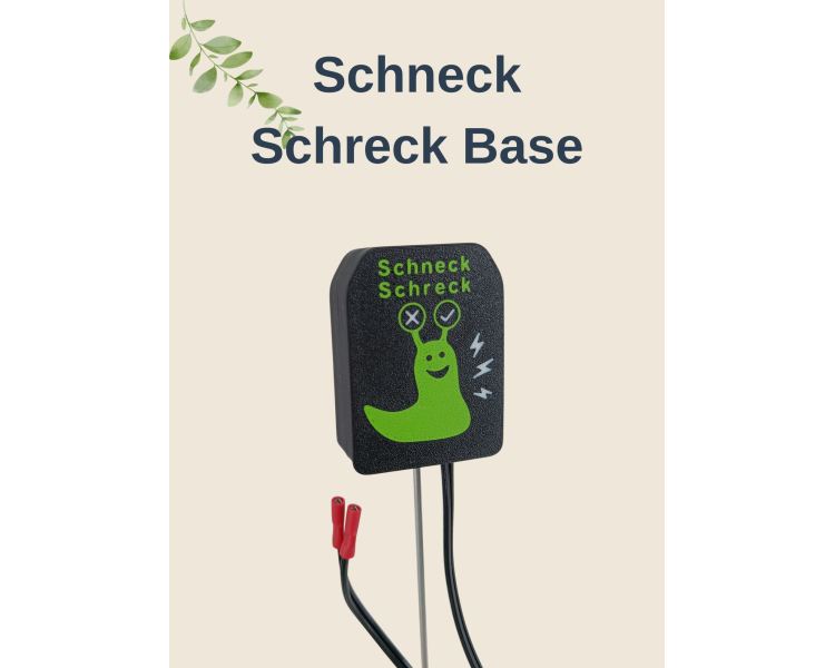 Schneck Schreck Base als Steuereinheit für elektrischen Schneckenzaun