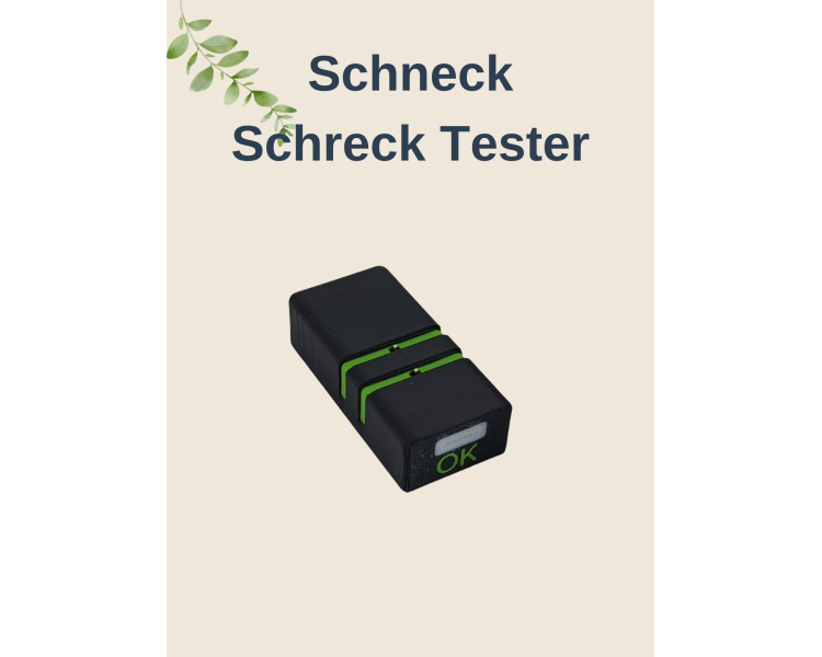 Schneck Schreck Tester zur Prüfung des elektrischen Schneckenzauns