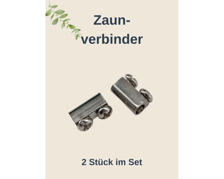 Zaunverbinder für Schneckenzaun im 2er-Set