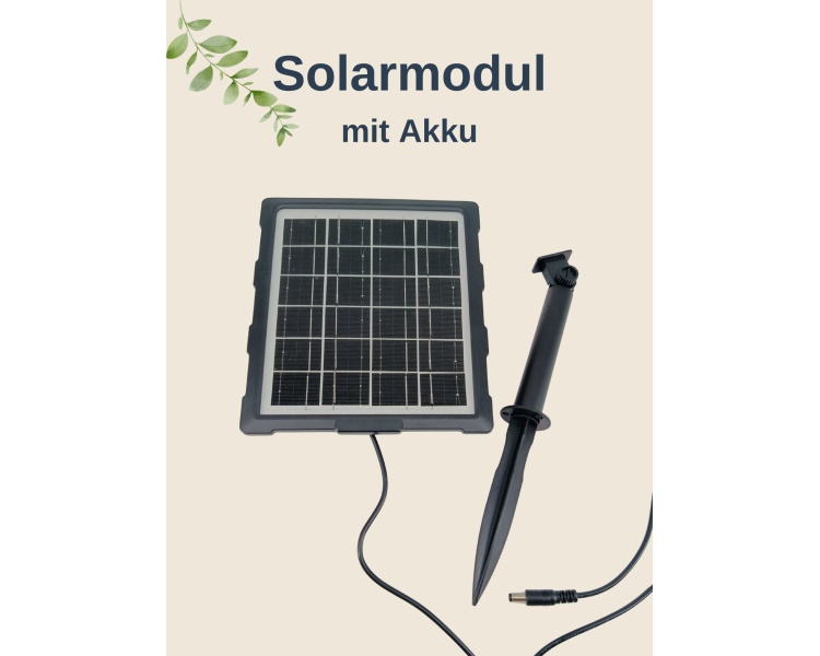 Solarmodul mit Akku für elektrischen Schneckenzaun